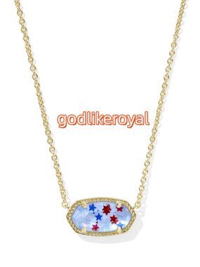 Elisa Gold Short Pendant Necklace